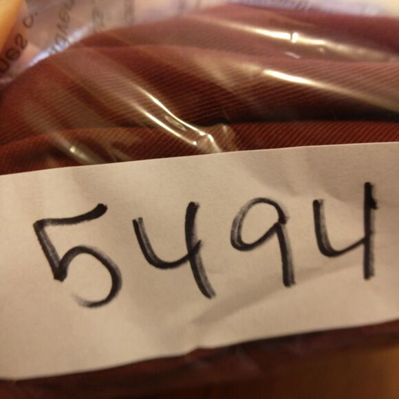 Eddie Bauer dress pants womens 14 36x24 burgundy red flat front stretch crop - Picture 9 of 9